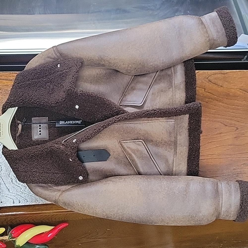 Blank NYC shearling jacket